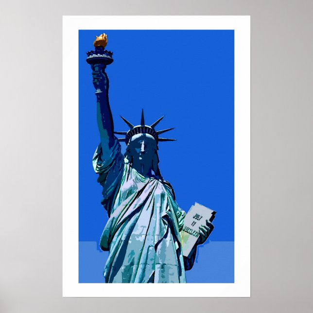 Poster Estátua da Liberdade Pop (Frente)