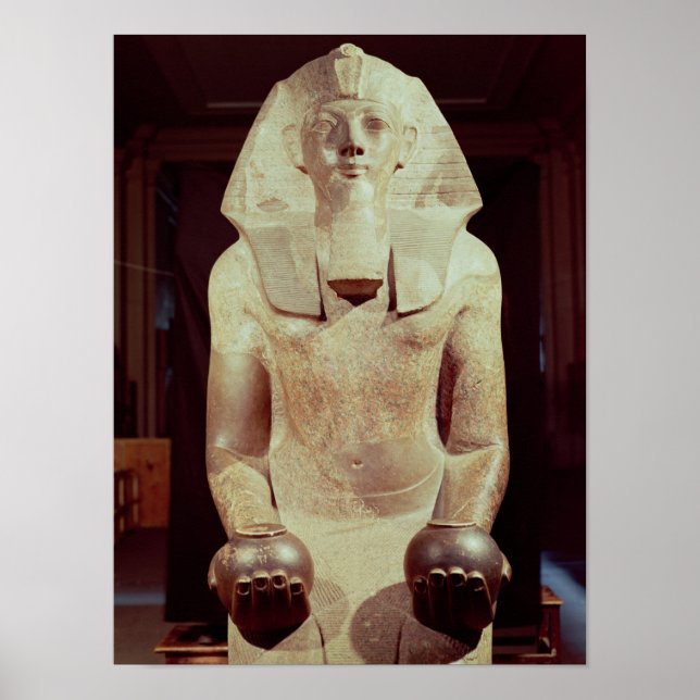 Poster Estátua da Rainha Makare Hatshepsut (Frente)