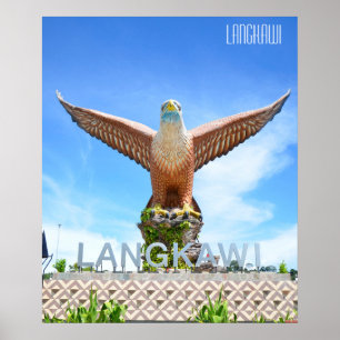 Poster Estátua de Águia Langkawi Malásia Lembrança de Fér