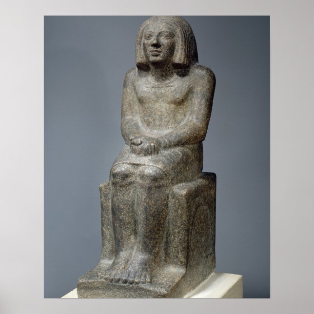 Póster Estátua de Ankh, Padre Horus, Dynntico Pe Precoce (Frente)