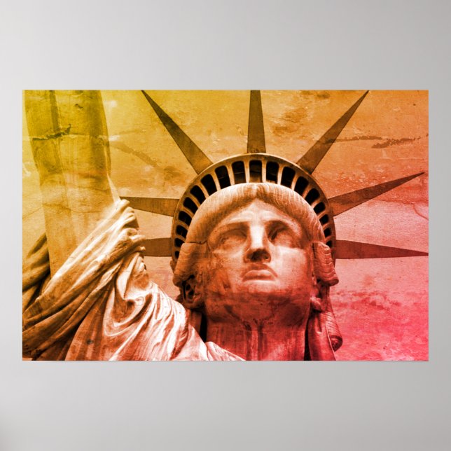 Poster Estátua de Arte pop da Liberdade em Nova Iorque (Frente)