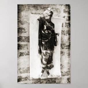 Poster Estátua de Berlim Preto + Branco