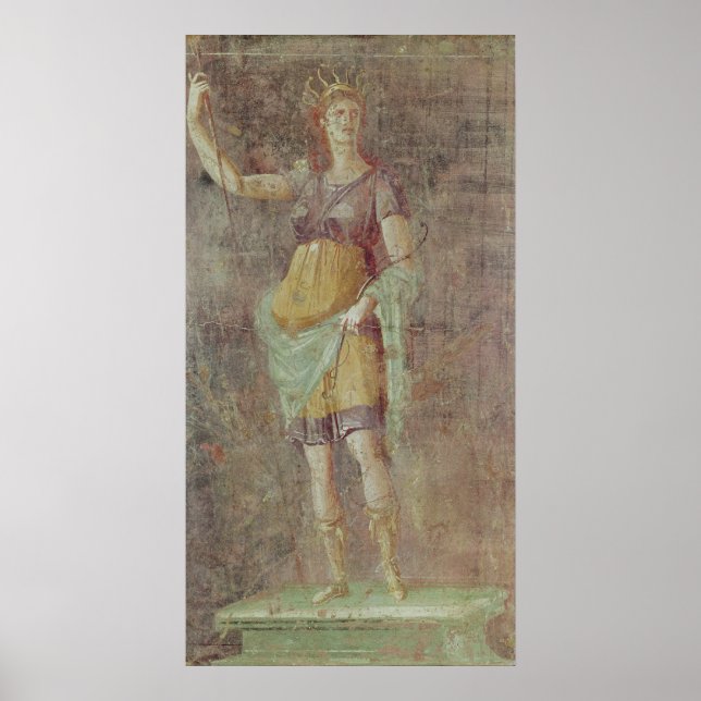Poster Estátua de Diana, de Pompeia, c.50-59 (Frente)