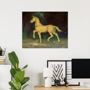 Póster Estátua de Gesso de um Cavalo por Vincent van Gogh