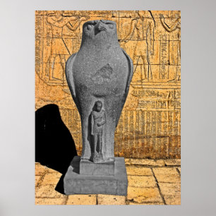 Póster Estátua de Horus, Edfu, Egipto (1)