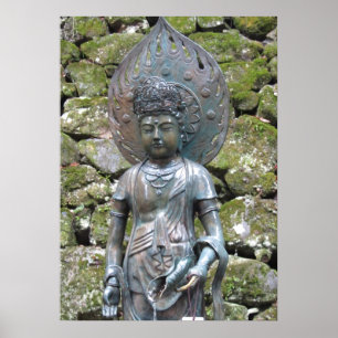 Póster Estátua de Kannon (Kwan Yin) em Mt. Kurama
