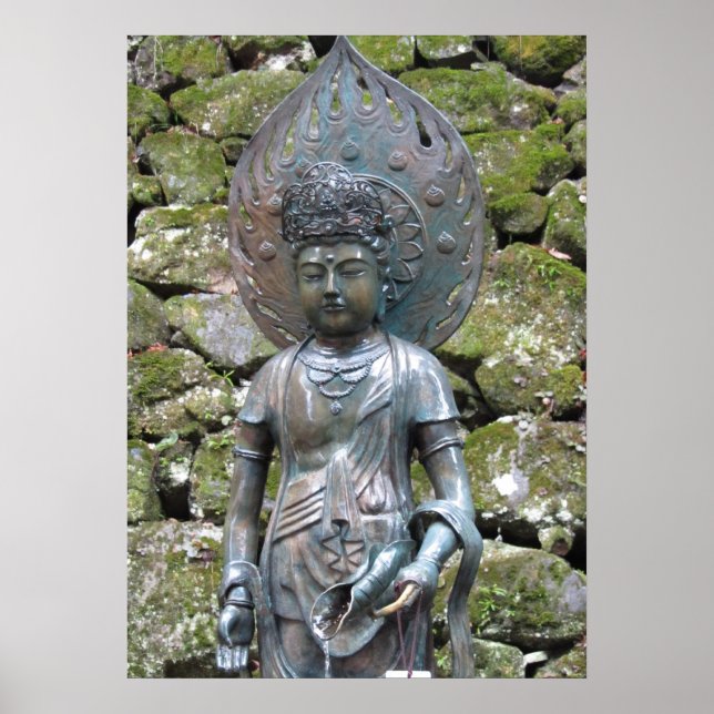 Póster Estátua de Kannon (Kwan Yin) no Monte Kurama (Frente)