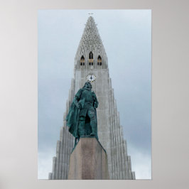 Poster Estátua de Leif Erikson, Islândia