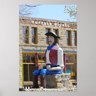 Poster Estátua de Lucien Maxwell, Cimarron, Novo México