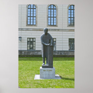Póster Estátua de Max Planck em Berlim
