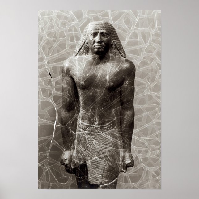 Poster Estátua de Mentuemhat, Governador de Tebas (Frente)