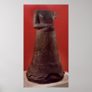 Póster Estátua de Napirasu, esposa do rei de Elamite