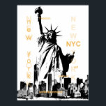 Poster estátua de Nova Iorque nyc da liberdade pop<br><div class="desc">estátua de Nova Iorque nyc da liberdade pop</div>