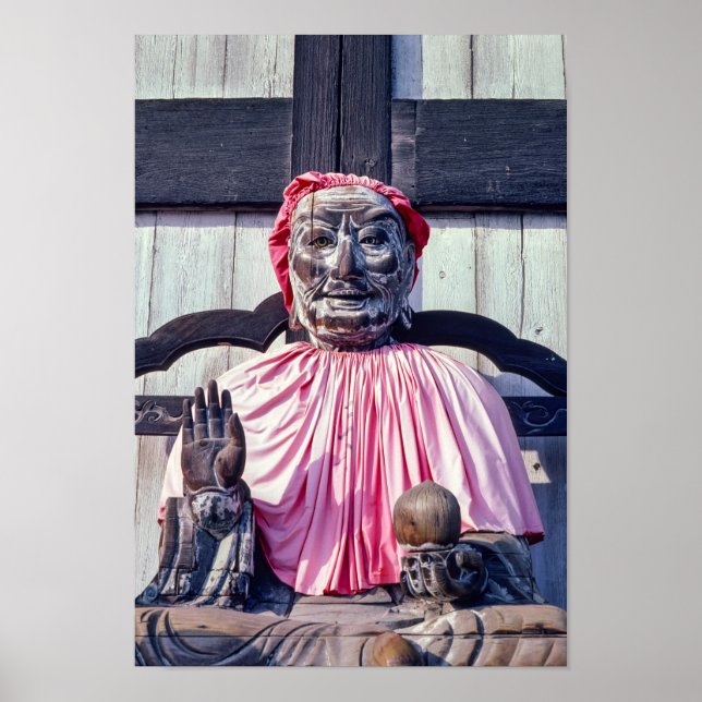 Poster Estátua de Pindola Bharadvaja em Nara - Japão (Frente)