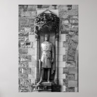 Estátua de Robert Bruce no Castelo de Edimburgo