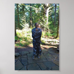 Poster Estátua de Sacagawea, Fort Clatsop, Astoria, Orego