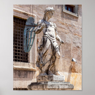 Poster Estátua de San Michele em Castle Sant'Angelo - Ro