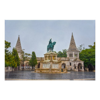 Póster Estátua de São Estêvão, Budapeste, Hungria
