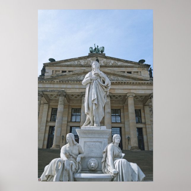 Póster Estátua de Schiller em Berlim (Frente)