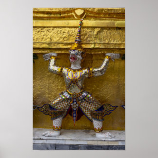 Poster Estátua de Yahsha em Banguecoque