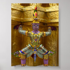 Poster Estátua de Yahsha em Banguecoque