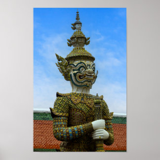 Poster Estátua de Yahsha em Banguecoque