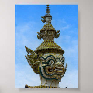 Poster Estátua de Yahsha em Banguecoque