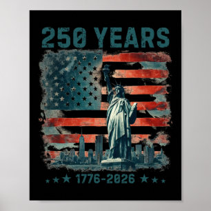 Poster Estatua do 250 Anos de Aniversário da América 1776