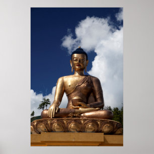 Póster Estátua do Buda Sentado