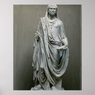 Póster Estátua do imperador Maxentius (ANÚNCIO 306-312)
