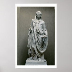 Póster Estátua do imperador Maxentius (ANÚNCIO 306-312)
