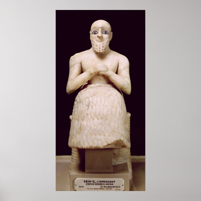 Poster Estátua do oficial Ebih-Il (Frente)