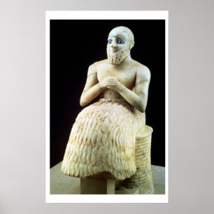 Poster Estátua do oficial Ebih-Il, do Templo de