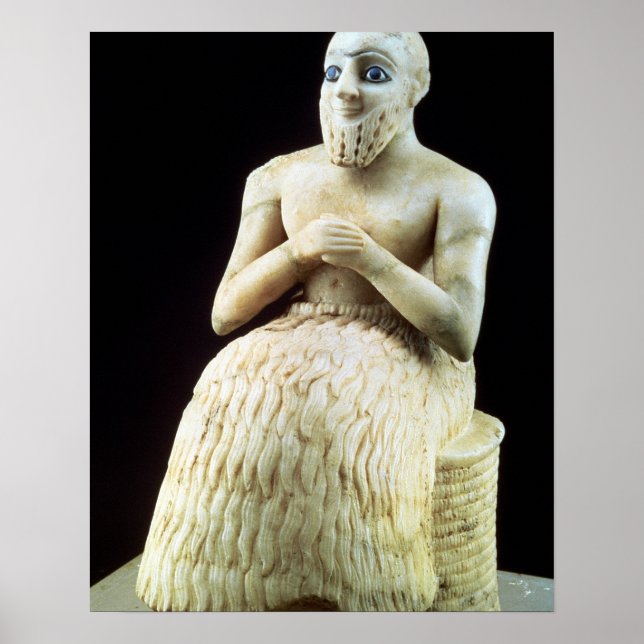 Póster Estátua do oficial Ebih-Il, do Templo de (Frente)