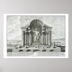 Poster Estátua do olímpico Zeus, feita por Phidias no