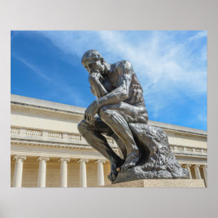 Póster Estátua do pensador de Rodin