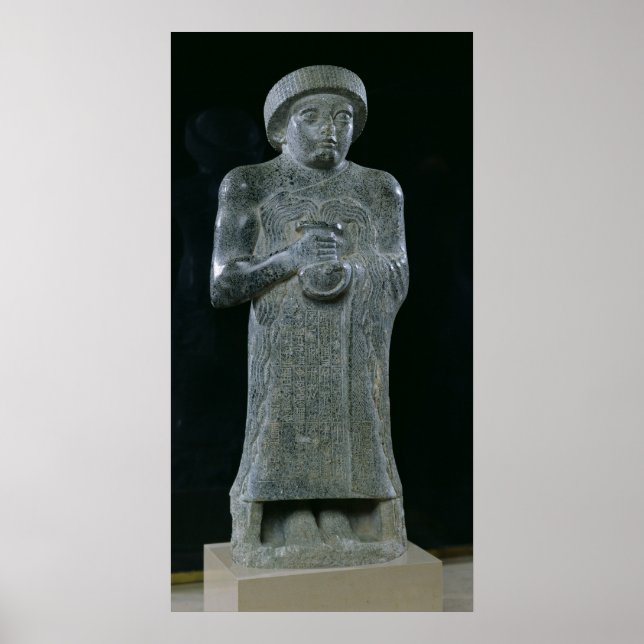 Póster Estátua do Príncipe Gudea, c.2150 BC (Frente)