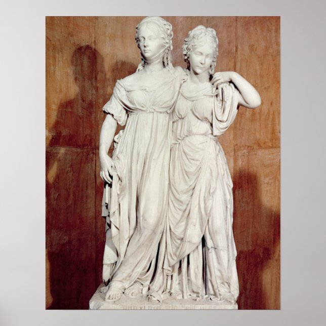 Póster Estátua dupla das princesas Louise (1776-1810) (Frente)