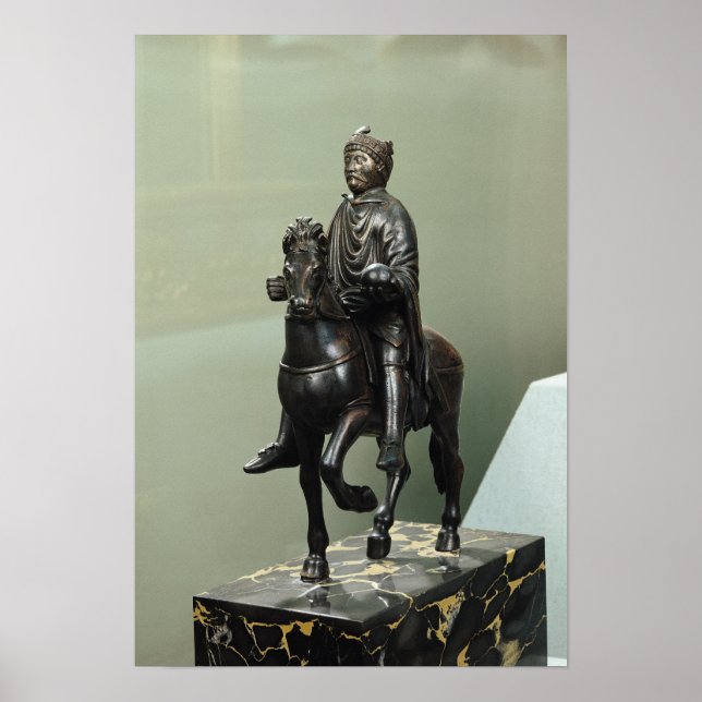 Póster Estátua equestre de Charlemagne (Frente)