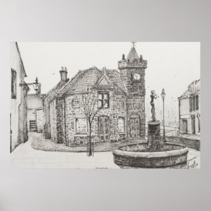 Póster Estátua Kirriemuir Scotland 2007 de Peter Pan