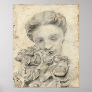 Póster Estátua no Jardim I