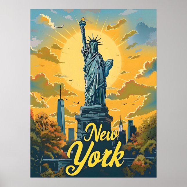 Poster Estátua Nova Iorque da Liberdade (Frente)