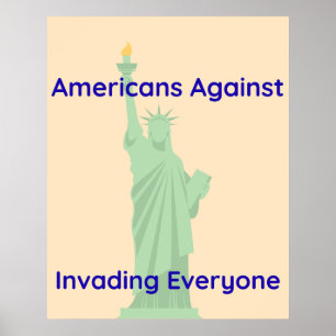 Poster Estátua Patriótica da Liberdade Americana