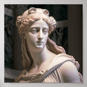 Poster Estátua Renascentista