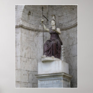 Poster Estátua romana antiga em Italia