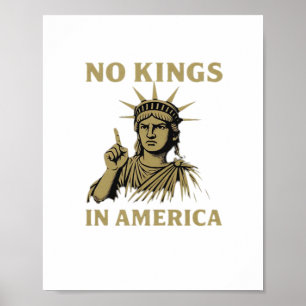 Poster Estatua Sem Reis Na América Do Protesto Do Dia Sem