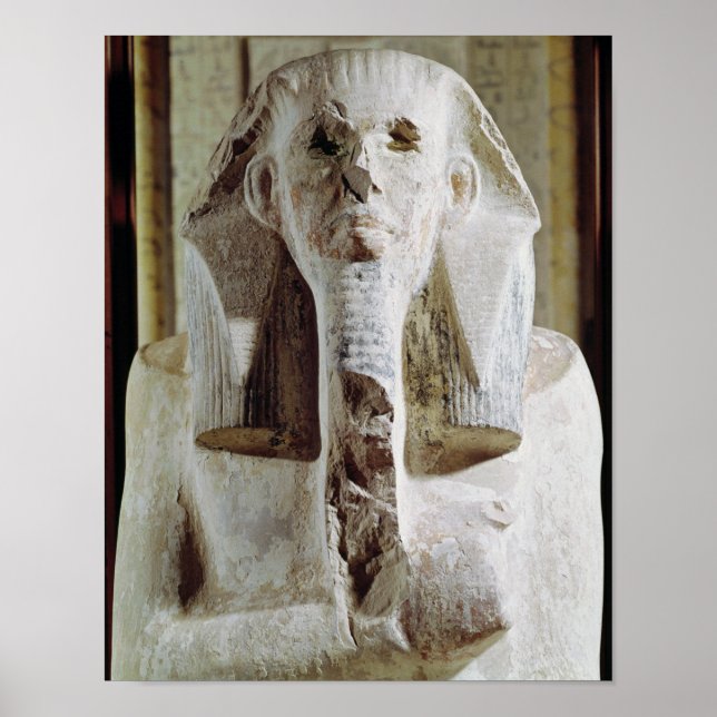 Póster Estátua sentada do Rei Djoser (Frente)