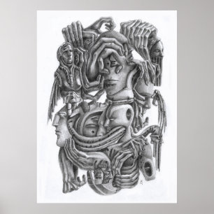 Poster estátuas de lápis