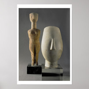 Poster (Estatueta com braços cruzados, Cycladic de Lto