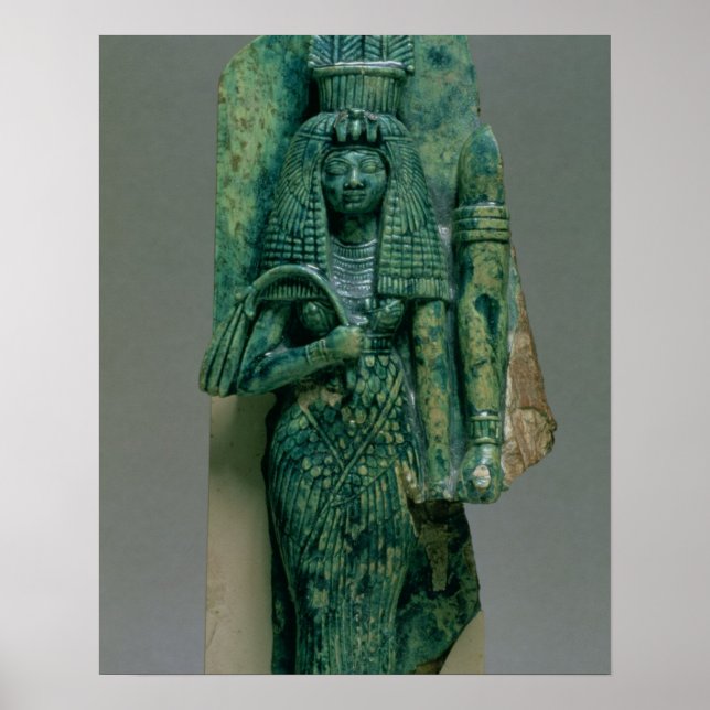 Poster Estatueta da Rainha Tiye, esposa de Amenophis III, (Frente)